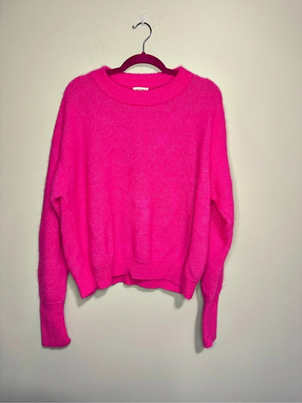 American Vintage Hot Pink Crewneck Sweater Size M/L